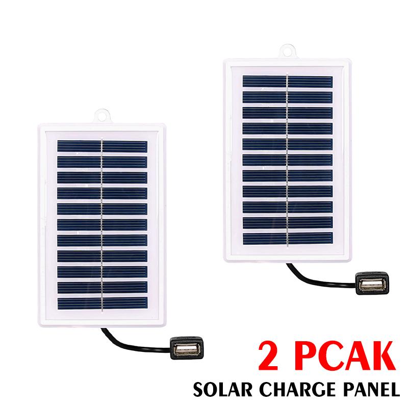 1/2PCS Portable Solar Charger Portable Solar Charger-USB Output for Outdoor Use -for Travel and Camping,Flashlight,Fan Charging
