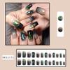 French Fake Nials Long Square Press on Nails Fashion Nail Tips Damen Mädchen