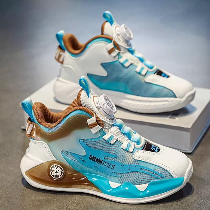 Youth style shoes Boys Winter Basketball Shoes Kids Lightweight Anti-Slip Running Sneakers With Fleece Lining Outdoor Sport Footwear
