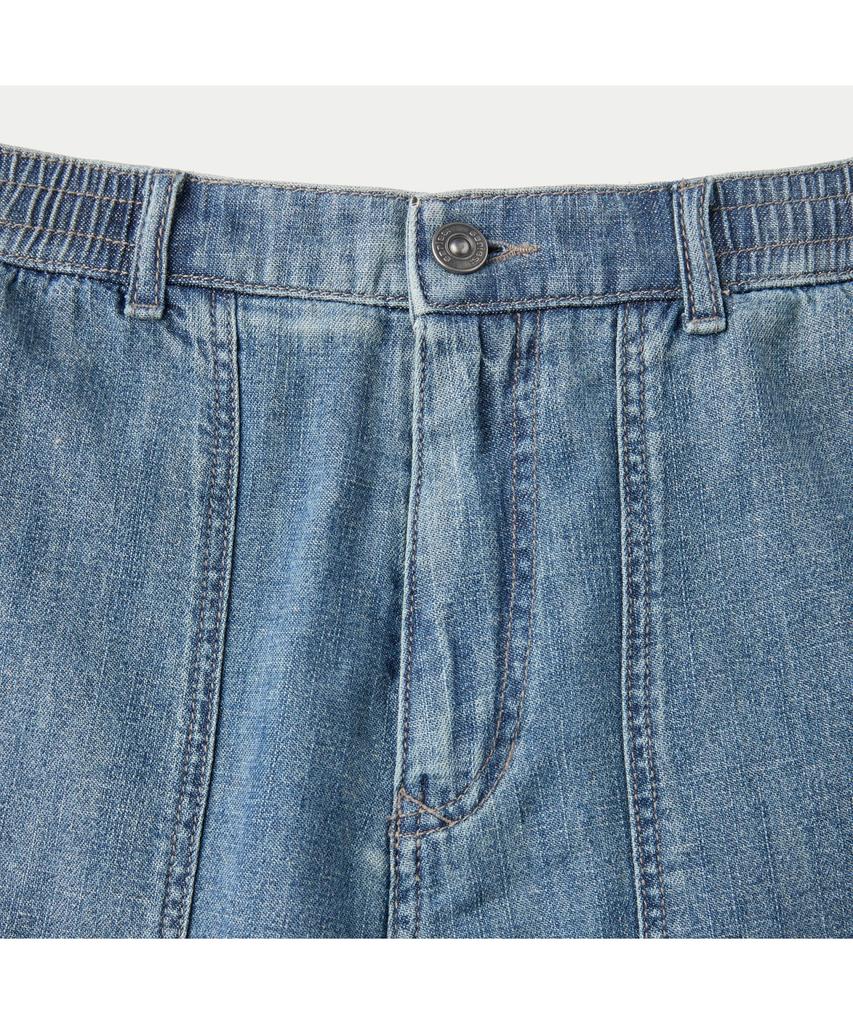 Silijeu (Set-Up) Indigo Fatigue Denim Shorts Sapdm26801Inx