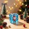 Stress Relief Cube Toy for Halloween Christmas, Anxiety Reduction Ice Squeeze Toy, Slow Rising Clear Sensory Holiday Gift Elastic TPR