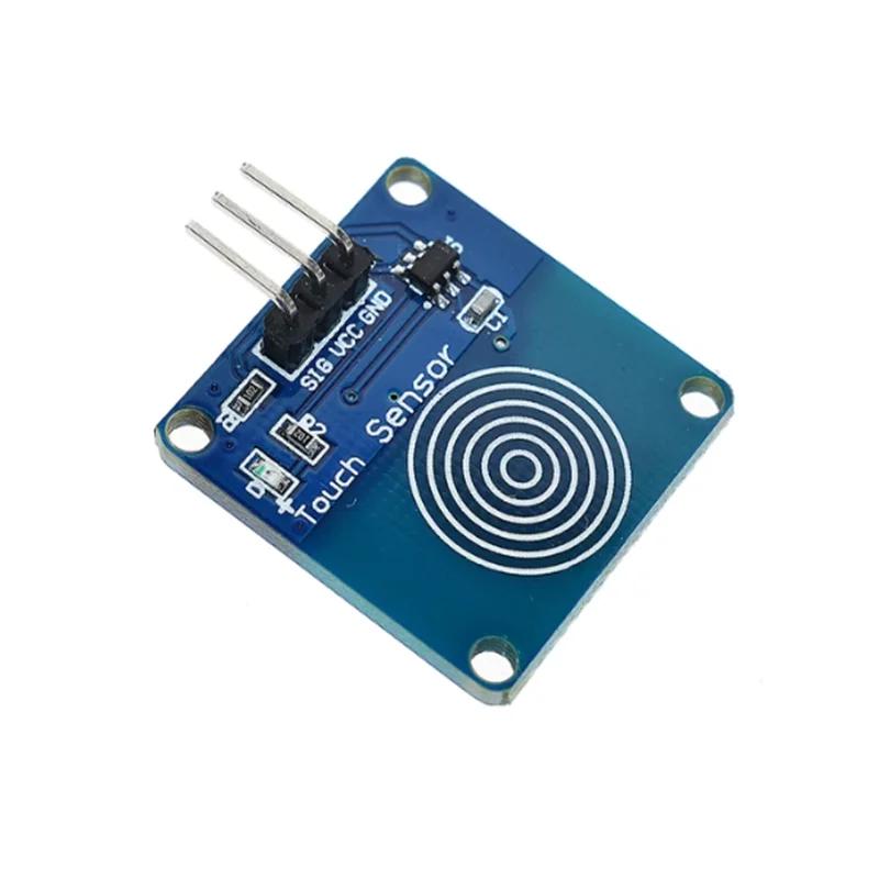 5PCS TTP223 Touch Key Switch Module Touching Button Self-Locking/No-Locking Capacitive Switches Single Channel Reconstruction