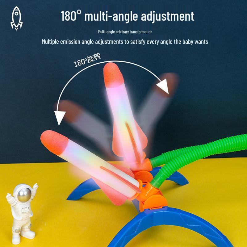 Kids' Outdoor Light-Up Launching Rocket Toys