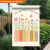 2D Flat - 2D Flat Printing Garden Flag 1pc, Books with Flowers Decor Durable Single-Sided Print Yard Flag, Garden And Home Holiday Decoration, 29.97X4