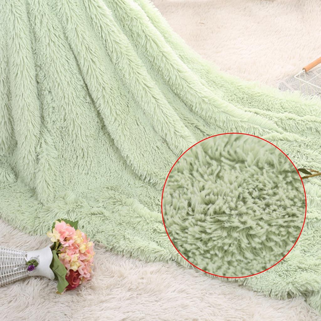 Soft Warm Shaggy Faux Throw Blanket Sofa Double Bed Blanket