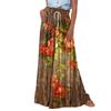 Pantalon Palazzo taille haute pour femmes, jambes larges, décontracté, fluide, imprimé Floral, pantalon de plage avec poche, été