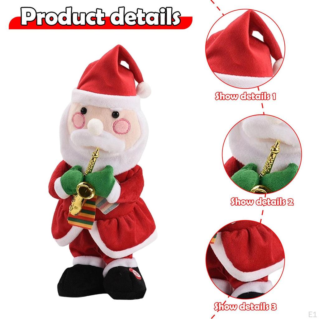 Electric Toy Christmas Gift Decoration Decorative Desktop Ornament for Home Desk Kitchen
