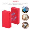 1Pair Rectangular Red Flag Weights for Wind Anti-Wind Magnetic Weight Stack Indoor