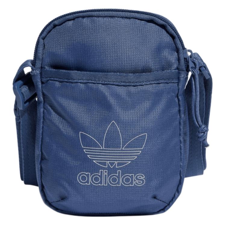 Adidas Originals Trefoil Logo Casual Zipper Shoulder Crossbody Bag Unisex bags Blue IN8763