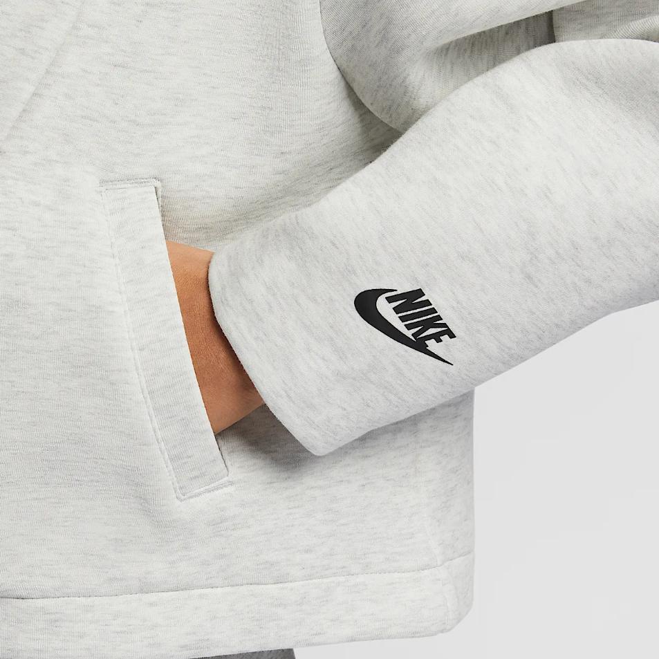Nike Sportswear Tech Fleece Stylish Versatile Comfortable Long Sleeve Jacket Women Jackets White HJ0970-013
