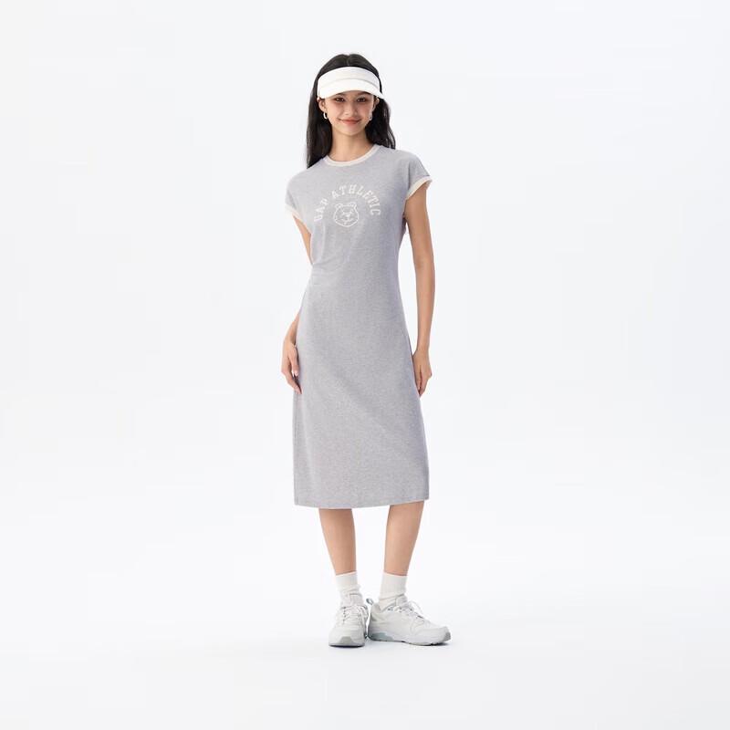 GAP Women's LOGO Slim Sleeveless Sweatshirt Dress
