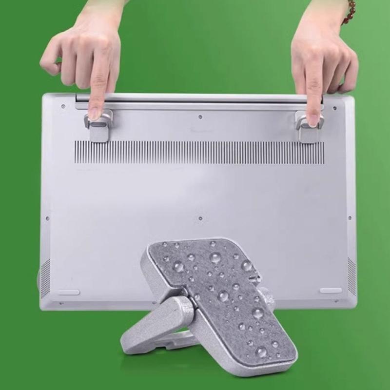 Foldable Portable Laptop Holder Bracket Aluminum Computer Stand For Home Office Desk Work Place