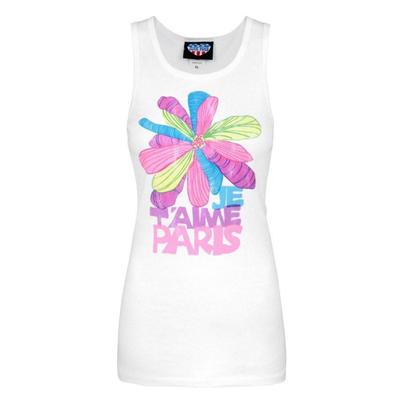 Junk Food Womens/Ladies Je TÂ´Aime Paris Vest Top