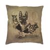 German Shepherd Modern Throw Pillow Covers Home Decor Shepherd In The Snow Cushions for Sofa Double Sided Print Chair Cushion
