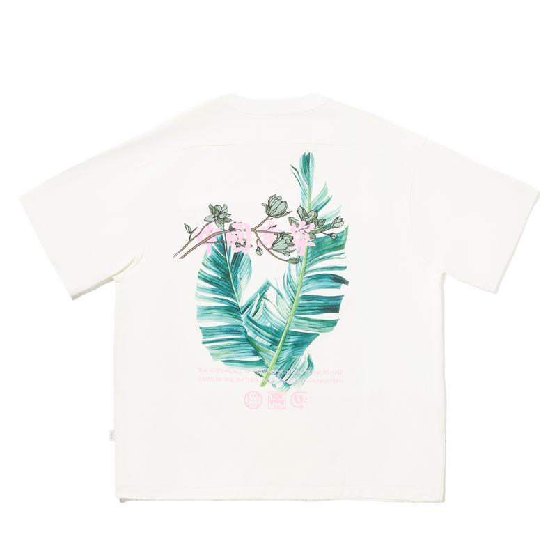 Li Ning Trendy Sports Series Letter Round Neck Comfortable Breathable Versatile Short Sleeve T-Shirt Men T-Shirts Champagne-White AHSV645-2