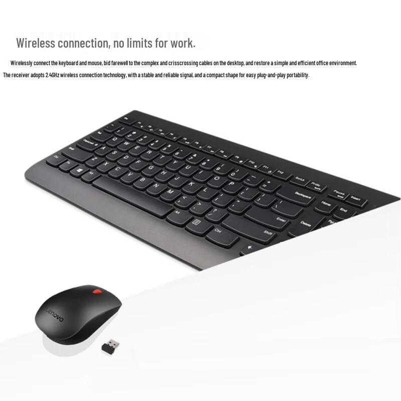 Lenovo KB203W 2.4G Wireless Keyboard and Mouse Combo