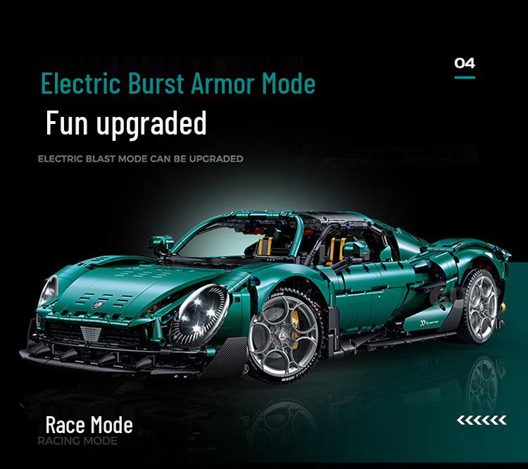 Gu Li 10621 Alfa Romeo 1:8 Challenging Sports Car Building Blocks Model