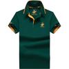 TrendHub Embroidery Men's Polo Shirts High Quality Short Sleeve Solid Color Cotton Male Tees