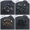 Barbell Bar Body Piercing Jewelry Tragus Earrings Earrings Set Hoop Earrings Black Dumbbell Stud