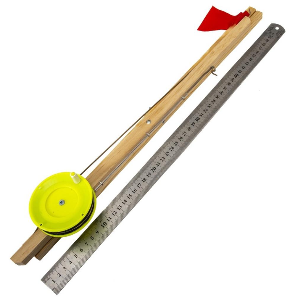 Liliful Ice Fishing Tip Ups with Tackle and , Wood Ice Fishing Equipment