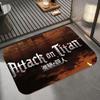 Anime A-Attack On Titan Floor Mat Diatomite Bath Mat, Quick Dry Absorbent Non-Slip Door Mat