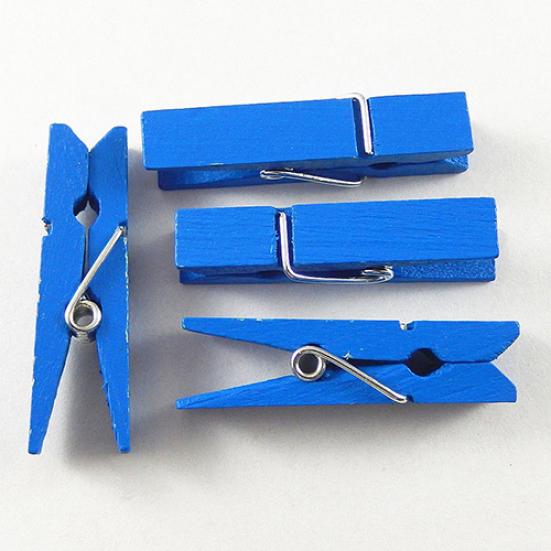 20 Pcs Multi-color Wood Clothespins Wooden Laundry Clothespins Paper Craft Clip