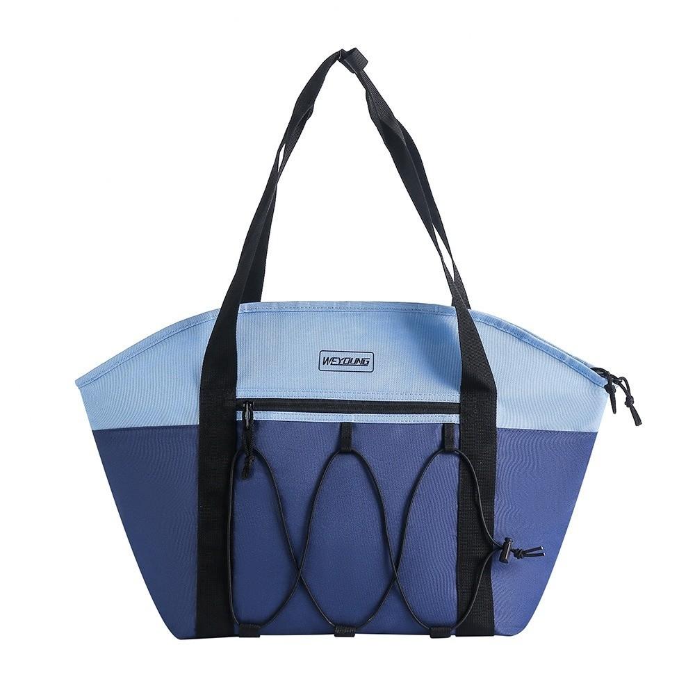 

Удобная термосумка для ланча большой вместимости, сумка-холодильник для ланча, термоланчбокс, для кемпинга синий