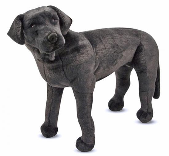 black lab soft toy