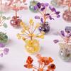 Natural Crystal Money Tree Ornament for Home Office Decoration Enhancing Energy and Fortune with Color Crystal Stone