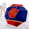 Spain National Football Teampattern, automatic folding umbrella, portable and foldable design, 8 ribs, a Christmas or birthday gift.
