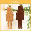 Nutcracker Plush Velvet Toy Hanging Decor Holiday Christmas Ornament Tree