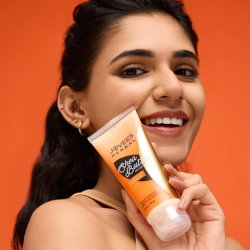 Jovees Shea Butter Moisturizer 100g Pack Of 2 Hydrating Face Cream For Dry Skin Nourishing Skin Care
