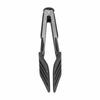 Stainless Steel Silicone Food Spatula Clamp Food Barbecue Steak Tongs Baking Tool for Home BBQ12in Black Bracket