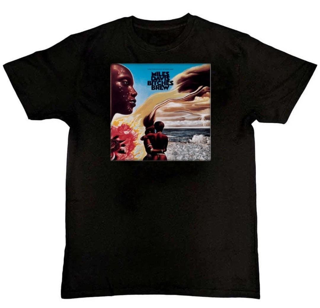 Miles Davis Bitches Brew Graphic Print Unisex Mens 100% Cotton T-shirt Mens Tees Top XL