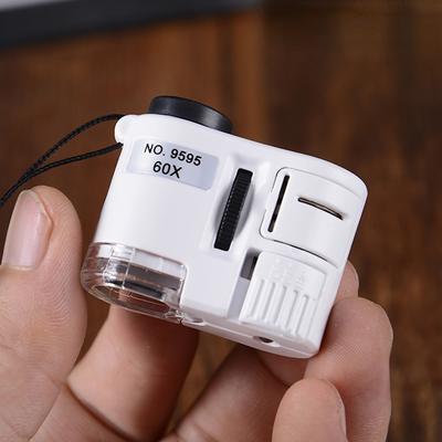 1 PCS 60X Handheld Magnifier Mini Pocket Microscope Magnifier Currency Detector Jewelry Magnifier