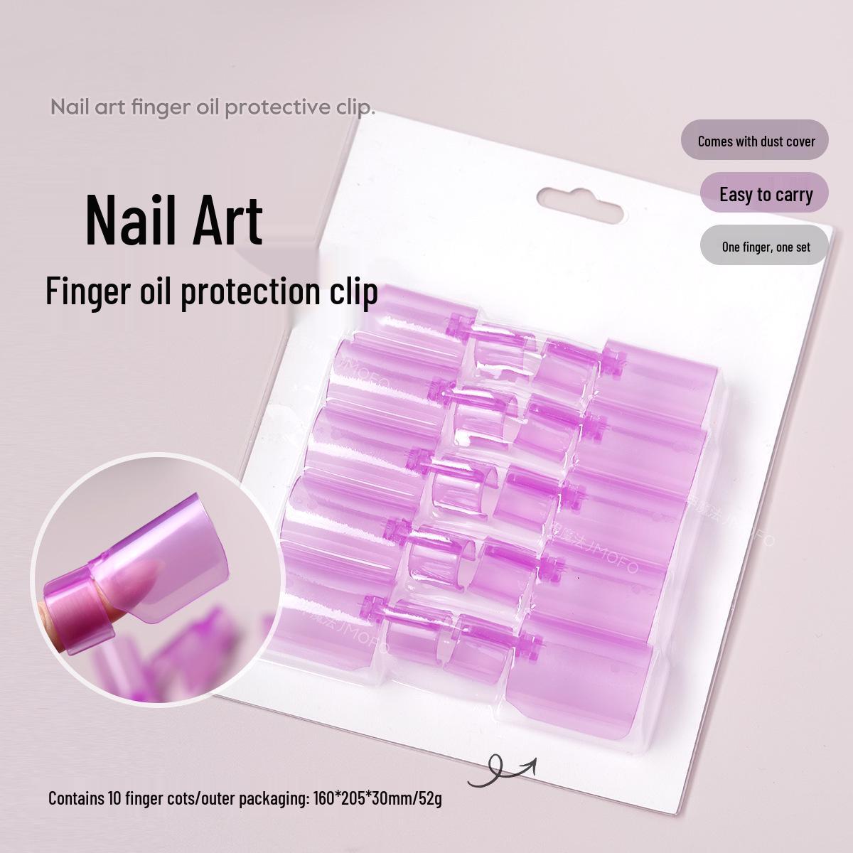 

10-Piece Nail Polish Protector and Applicator Set with Toe Separators