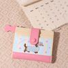 Zipper Cartoon Pu Wallet Dopamine Color Small Item Bag  Female/Girls