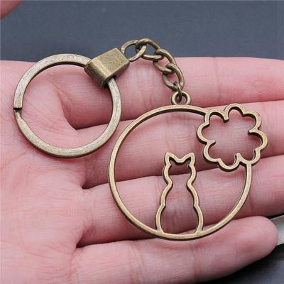 Katze Hund Kaninchen Schlüsselanhänger Kinderschmuck Neujahr Räumungsverkauf Materialien