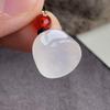 High Ice Agate Chalcedony Lotus Pod Pendant - Trendy Fashion Accessory