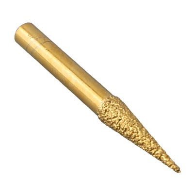 1 X 6mm-Shank Vacuum Brazed Emery Burr Heads Grinding Rotary Files For Stone Steel/Cast Iron Plate/Stainless Steel Glass