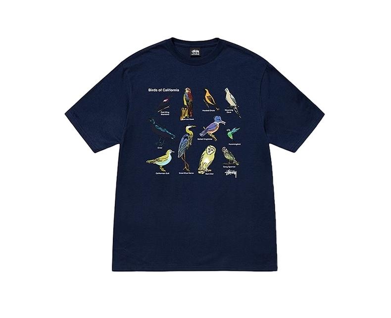 

24 Creative Bird Print Round Neck Cotton Short Sleeve T-Shirt High Quality Fashion Explosive Trendy Unisex Harajuku 4XL