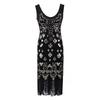 Special for popular wide shoulder sequins, beaded fringed banquet dresses, hot-selling models