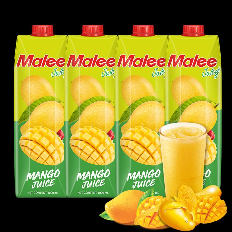 Malee Imported Thai Fruit Juice Blend 1L 4-Pack