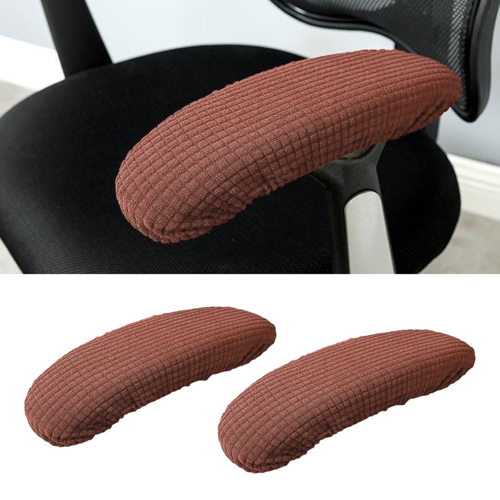 1 Pair Chair Armrest Cover Slipcover Office Computer Chair Arm Covers Dustproof Stretchable Computer Slipcovers Cushion Protecto