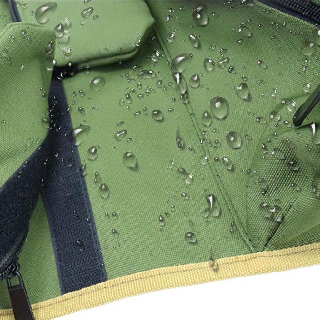 Portable High-Density Oxford Tool Roll - Unfolded: 50×32cm / Rolled: 32.5×12cm