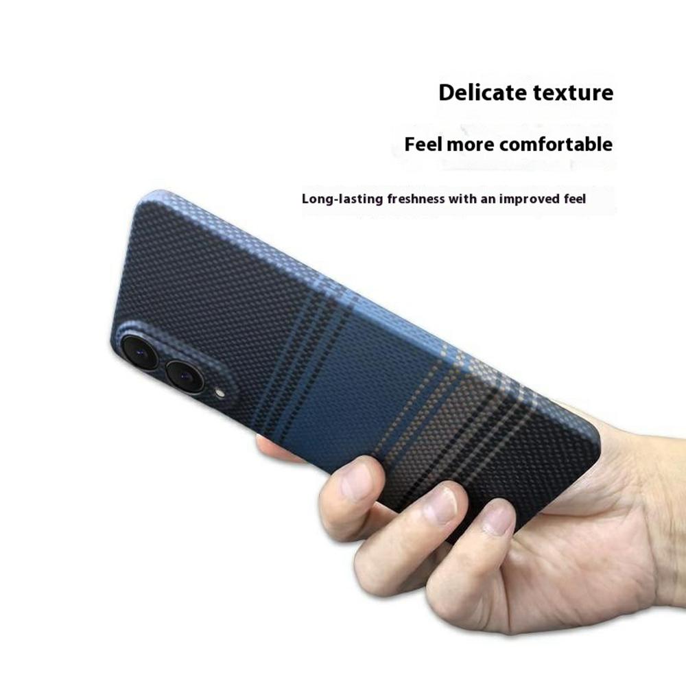 Pentru Samsung Galaxy S25 Edge Husă Magnetică Decupaje Precise Gradient Fibra Aramidică Husă Telefon cu Cadru Metalic pentru Obiectiv