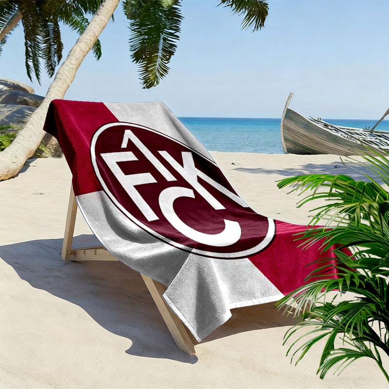Kaiserslautern logo Beach Towel, Large Soft Quick Dry Towel for Beach Camping Swimming