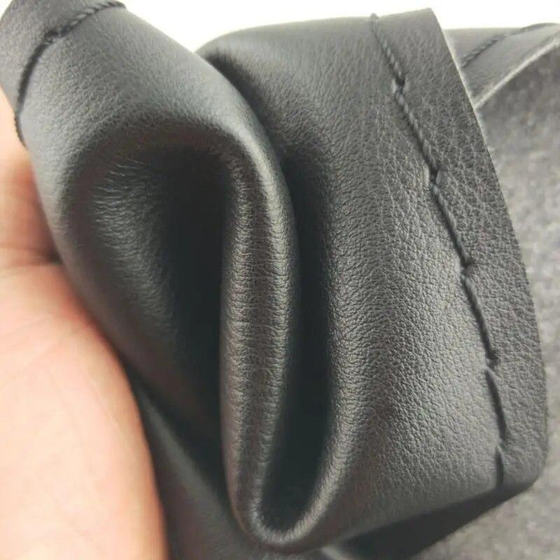 36/38/40CM Three Styles DIY Car Steering Wheel Cover Car Steering Wheel Braid Cover With Needles And Thread Artificial Leather