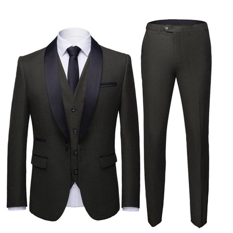 5 Color Men's Clothing Wedding Groom Suits Men's Business Casual Slim Dress Suits Suits & Blazers