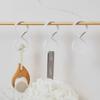 Strong Bearing Capacity Plastic Hook Transparent S Shaped Storage Organizer Hanging Single Closet Hook for Pot Shelf